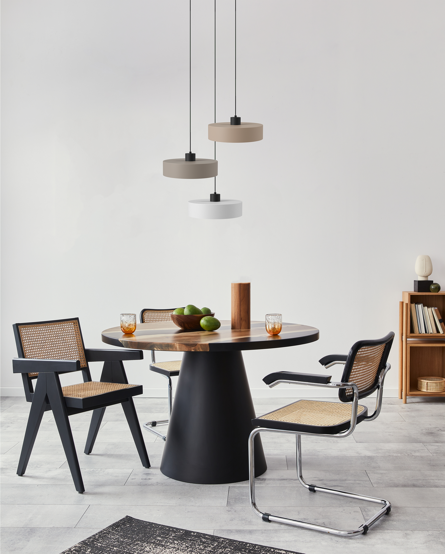 Best height for pendant lamp above dining table